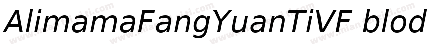 AlimamaFangYuanTiVF blod字体转换